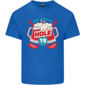 Golf See You at Hole Funny 19th Hole Beer Mens Cotton T-Shirt Tee Top Royal Blue