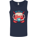 Golf See You at Hole Funny 19th Hole Beer Mens Vest Tank Top Navy Blue