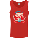 Golf See You at Hole Funny 19th Hole Beer Mens Vest Tank Top Red