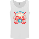 Golf See You at Hole Funny 19th Hole Beer Mens Vest Tank Top White