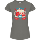 Golf See You at Hole Funny 19th Hole Beer Womens Petite Cut T-Shirt Charcoal