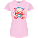 Golf See You at Hole Funny 19th Hole Beer Womens Petite Cut T-Shirt Light Pink