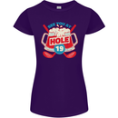 Golf See You at Hole Funny 19th Hole Beer Womens Petite Cut T-Shirt Purple