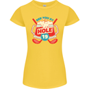 Golf See You at Hole Funny 19th Hole Beer Womens Petite Cut T-Shirt Yellow