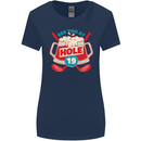 Golf See You at Hole Funny 19th Hole Beer Womens Wider Cut T-Shirt Navy Blue