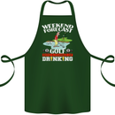 Golf Weekend Golfer Alcohol Beer Funny Cotton Apron 100% Organic Forest Green
