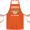 Golf Weekend Golfer Alcohol Beer Funny Cotton Apron 100% Organic Orange