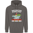 Golf Weekend Golfer Alcohol Beer Funny Mens 80% Cotton Hoodie Charcoal