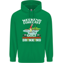 Golf Weekend Golfer Alcohol Beer Funny Mens 80% Cotton Hoodie Irish Green