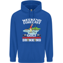 Golf Weekend Golfer Alcohol Beer Funny Mens 80% Cotton Hoodie Royal Blue