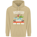 Golf Weekend Golfer Alcohol Beer Funny Mens 80% Cotton Hoodie Sand