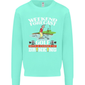 Golf Weekend Golfer Alcohol Beer Funny Mens Sweatshirt Jumper Peppermint