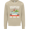 Golf Weekend Golfer Alcohol Beer Funny Mens Sweatshirt Jumper Sand