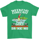 Golf Weekend Golfer Alcohol Beer Funny Mens T-Shirt Cotton Gildan Irish Green