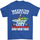 Golf Weekend Golfer Alcohol Beer Funny Mens T-Shirt Cotton Gildan Royal Blue