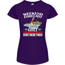 Golf Weekend Golfer Alcohol Beer Funny Womens Petite Cut T-Shirt Purple