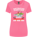 Golf Weekend Golfer Alcohol Beer Funny Womens Wider Cut T-Shirt Azalea