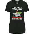 Golf Weekend Golfer Alcohol Beer Funny Womens Wider Cut T-Shirt Black