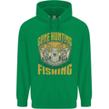 Gone Hunting Then Fishing Funny Hunter Childrens Kids Hoodie Irish Green