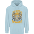 Gone Hunting Then Fishing Funny Hunter Childrens Kids Hoodie Light Blue