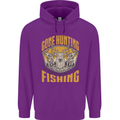 Gone Hunting Then Fishing Funny Hunter Childrens Kids Hoodie Purple