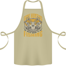 Gone Hunting Then Fishing Funny Hunter Cotton Apron 100% Organic Khaki