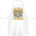 Gone Hunting Then Fishing Funny Hunter Cotton Apron 100% Organic White