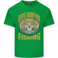 Gone Hunting Then Fishing Funny Hunter Kids T-Shirt Childrens Irish Green