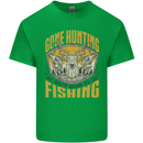 Gone Hunting Then Fishing Funny Hunter Kids T-Shirt Childrens Irish Green