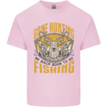 Gone Hunting Then Fishing Funny Hunter Kids T-Shirt Childrens Light Pink