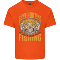 Gone Hunting Then Fishing Funny Hunter Kids T-Shirt Childrens Orange