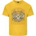 Gone Hunting Then Fishing Funny Hunter Kids T-Shirt Childrens Yellow