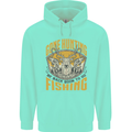 Gone Hunting Then Fishing Funny Hunter Mens 80% Cotton Hoodie Peppermint