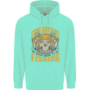 Gone Hunting Then Fishing Funny Hunter Mens 80% Cotton Hoodie Peppermint
