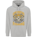 Gone Hunting Then Fishing Funny Hunter Mens 80% Cotton Hoodie Sports Grey