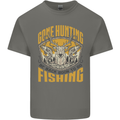 Gone Hunting Then Fishing Funny Hunter Mens Cotton T-Shirt Tee Top Charcoal