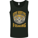 Gone Hunting Then Fishing Funny Hunter Mens Vest Tank Top Black