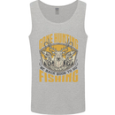 Gone Hunting Then Fishing Funny Hunter Mens Vest Tank Top Sports Grey
