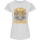 Gone Hunting Then Fishing Funny Hunter Womens Petite Cut T-Shirt White