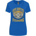 Gone Hunting Then Fishing Funny Hunter Womens Wider Cut T-Shirt Royal Blue