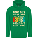 Good DJs Aren't Cheap Funny DJing Childrens Kids Hoodie Irish Green