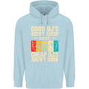 Good DJs Aren't Cheap Funny DJing Childrens Kids Hoodie Light Blue