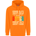 Good DJs Aren't Cheap Funny DJing Childrens Kids Hoodie Orange