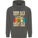 Good DJs Aren't Cheap Funny DJing Childrens Kids Hoodie Storm Grey