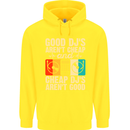 Good DJs Aren't Cheap Funny DJing Childrens Kids Hoodie Yellow
