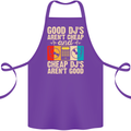 Good DJs Aren't Cheap Funny DJing Cotton Apron 100% Organic Purple