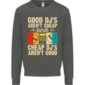 Good DJs Aren't Cheap Funny DJing Kids Sweatshirt Jumper Storm Grey