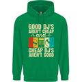 Good DJs Aren't Cheap Funny DJing Mens 80% Cotton Hoodie Irish Green