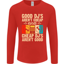 Good DJs Aren't Cheap Funny DJing Mens Long Sleeve T-Shirt Red