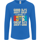 Good DJs Aren't Cheap Funny DJing Mens Long Sleeve T-Shirt Royal Blue